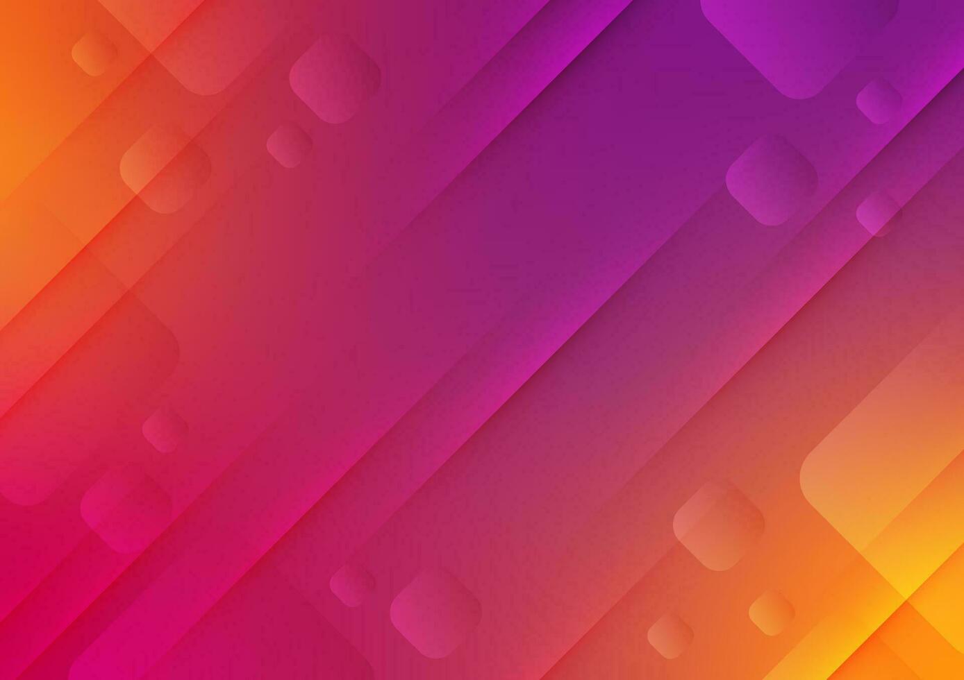 Orange colorful square float gradient presentation background vector