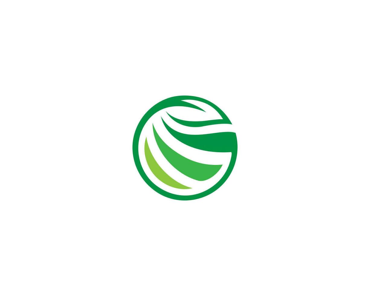 G Letter Nature Leaf Logo Design Vector. vector