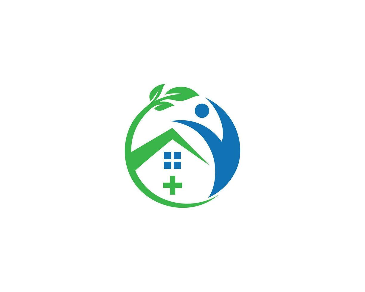 Home Care Logo Template, Medical Home Logo Design Modern Vector Icon Template.