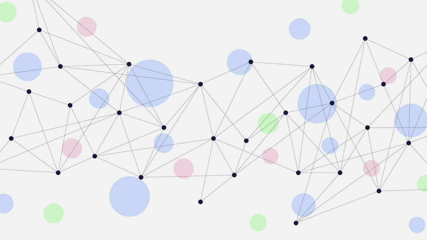 Abstract connecting dots and lines for digital data visualization, social network and global communication technology background design concept. Vector illustration.