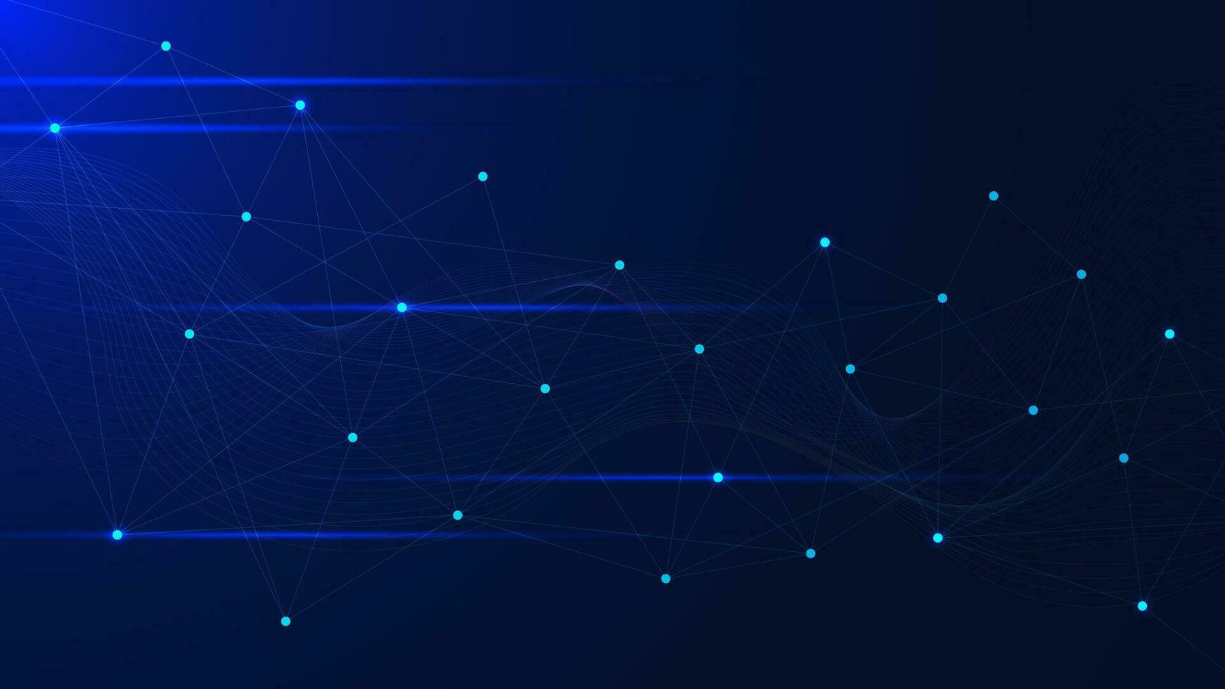 Global network connection concept with connecting dots and lines. Big data visualization, social networking, communication technology and science background. Vector illustration.