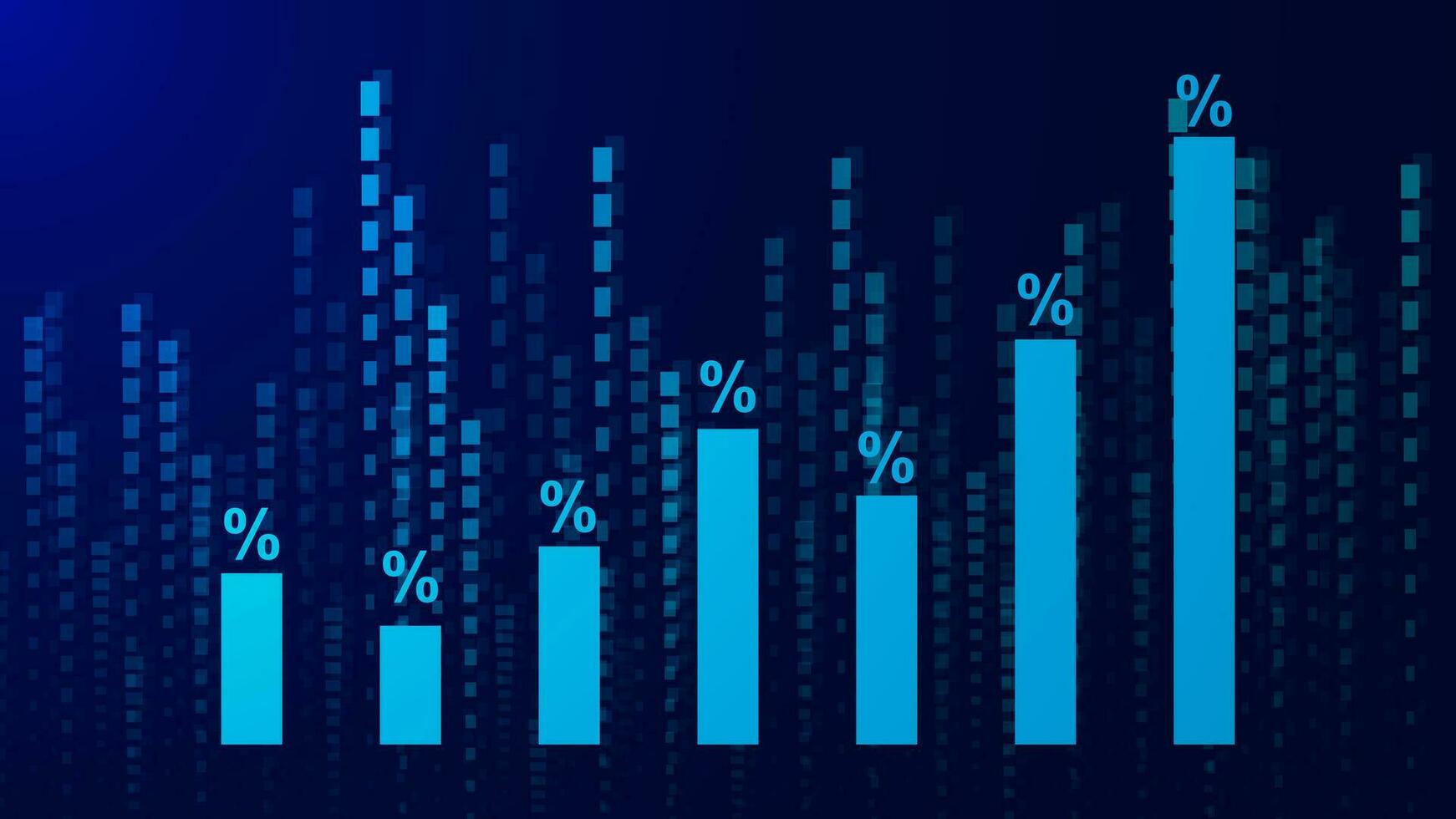 Business candle stick graph for business finance report, stock market investment and forex trading concept. Vector illustration.