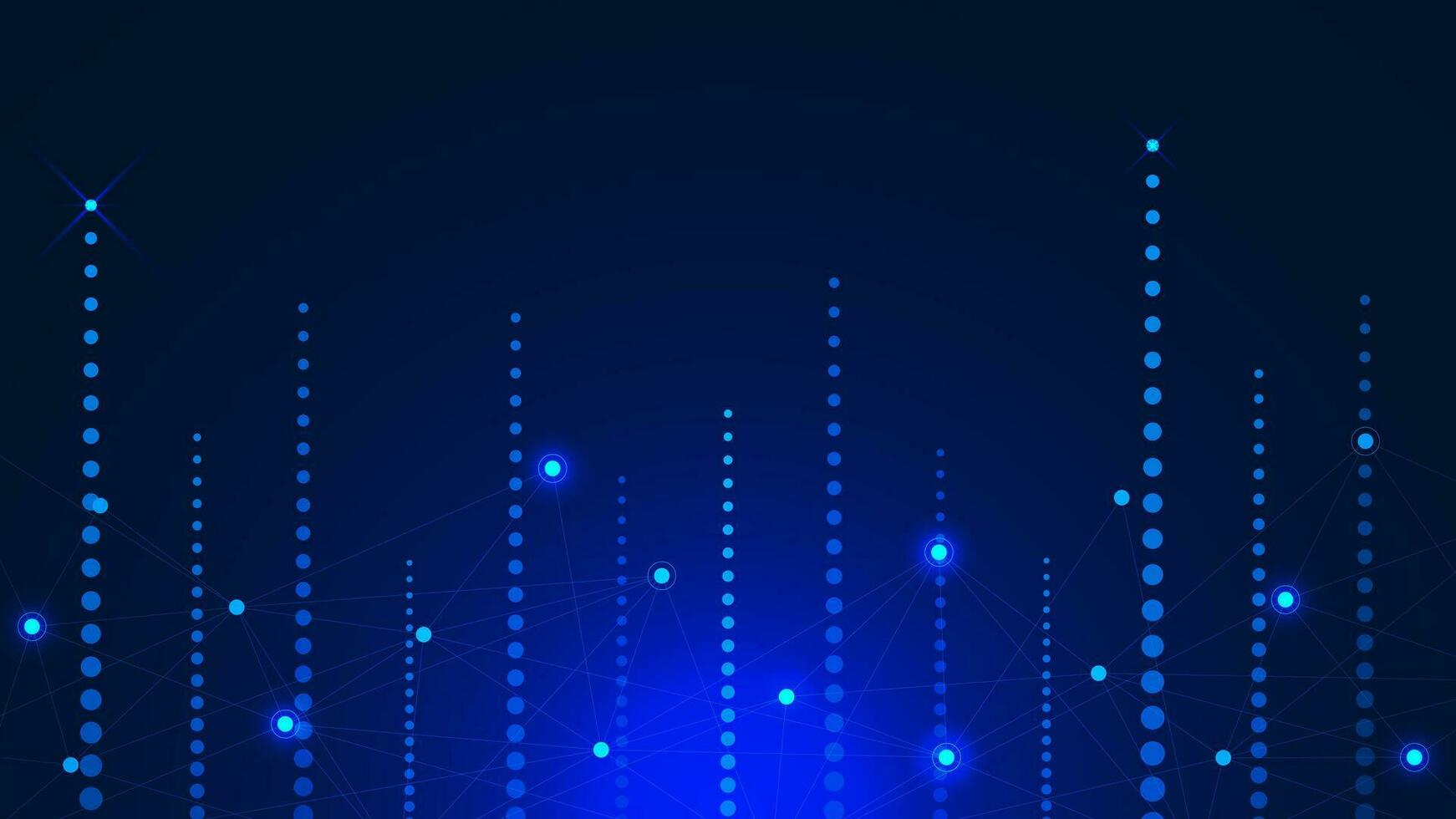 Big data visualization concept. Visual information complexity. Social network connection, global networking and digital communication technology background. Vector illustration.