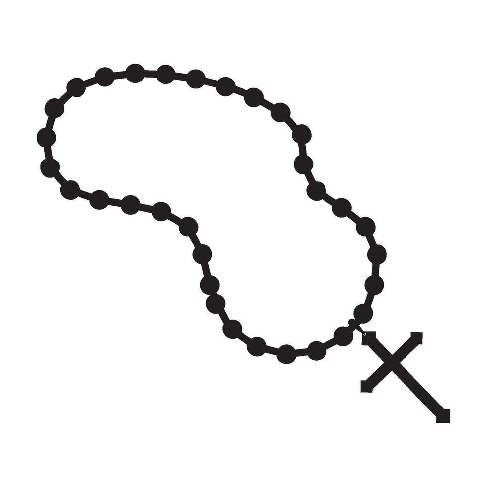 Rosary icon vector