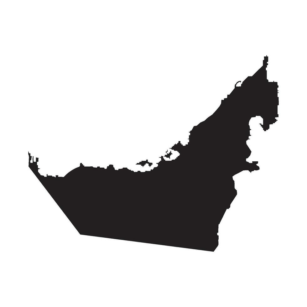Dubai map icon vector