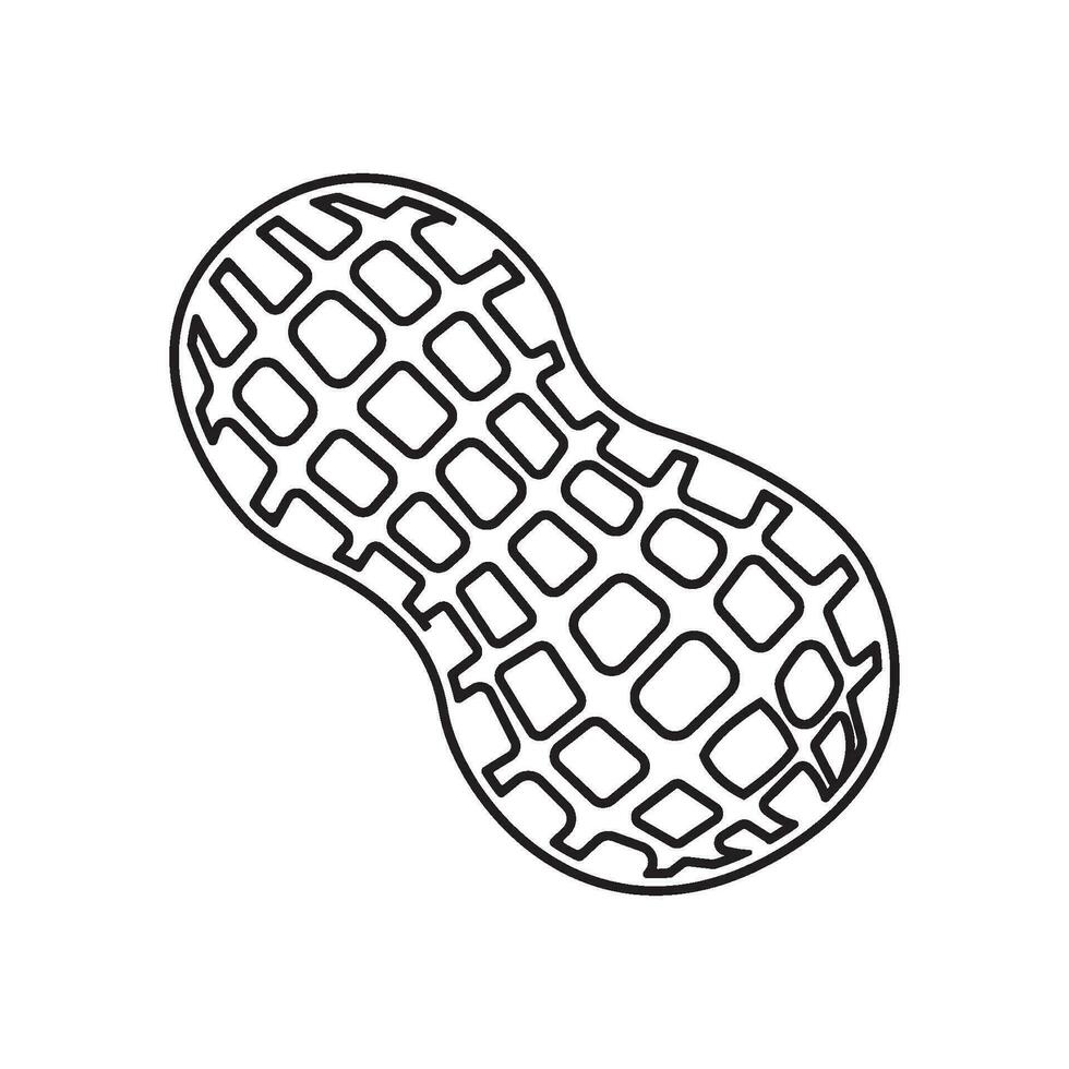 Peanut icon vector