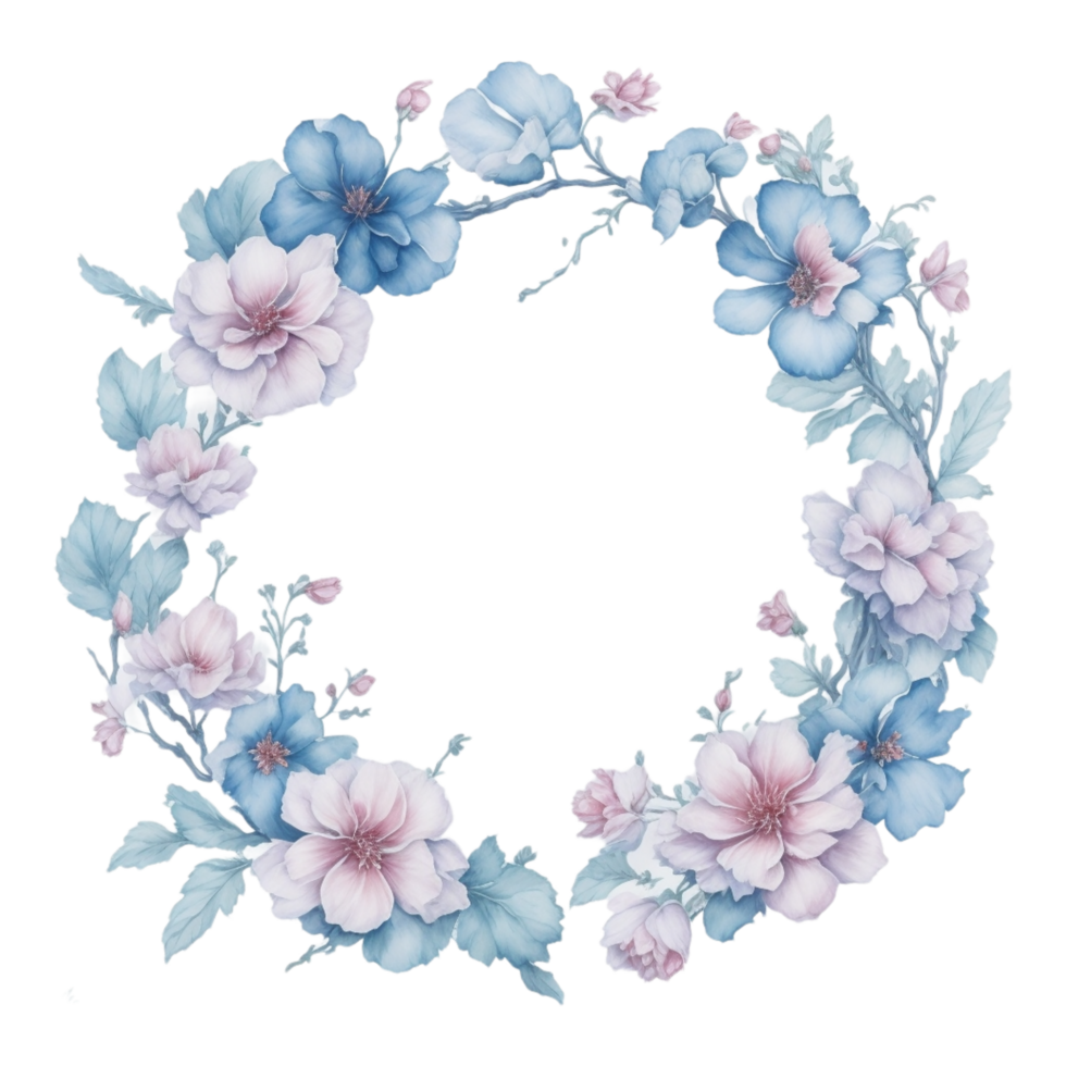 ai généré, aquarelle fleur png