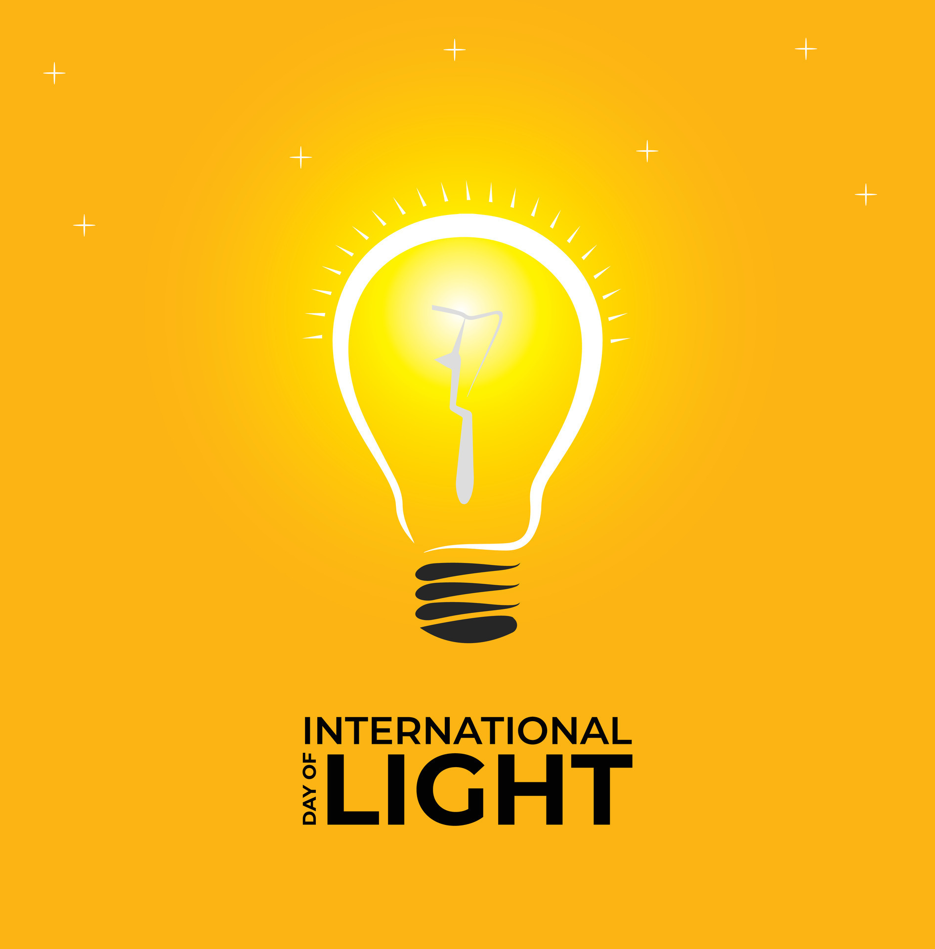 International Day of Light. Template for background, banner, card