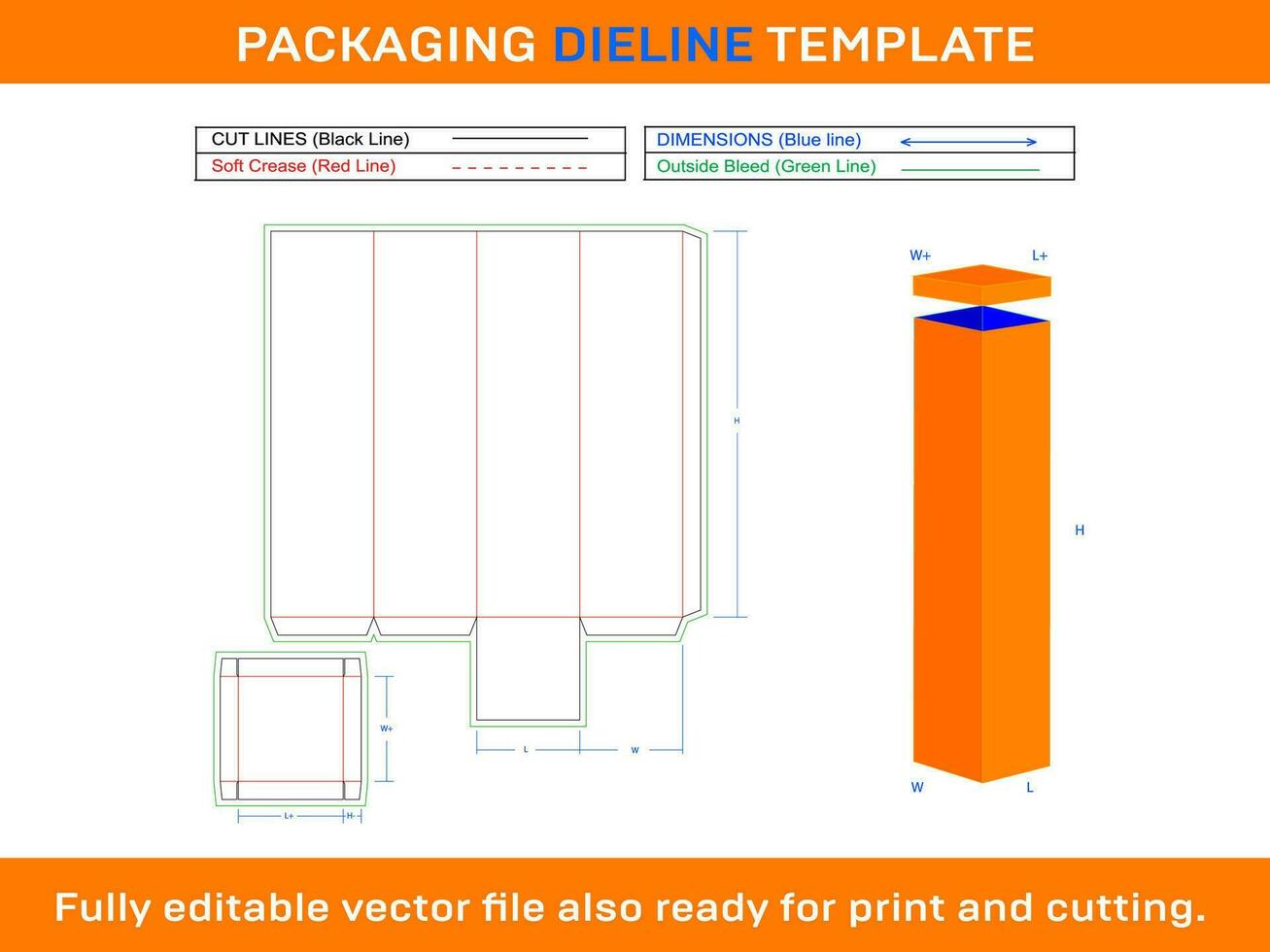 vino caja con tapa favor regalo caja dieline modelo vector