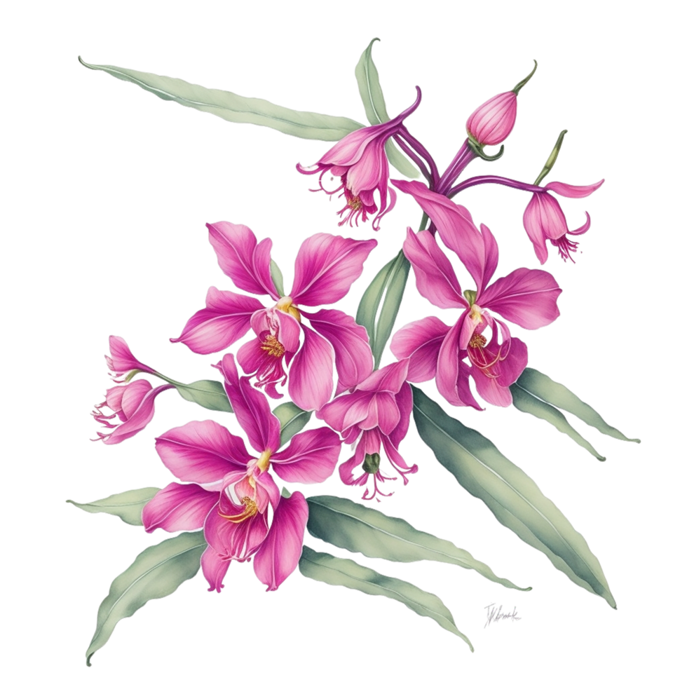 , Watercolor Flower png