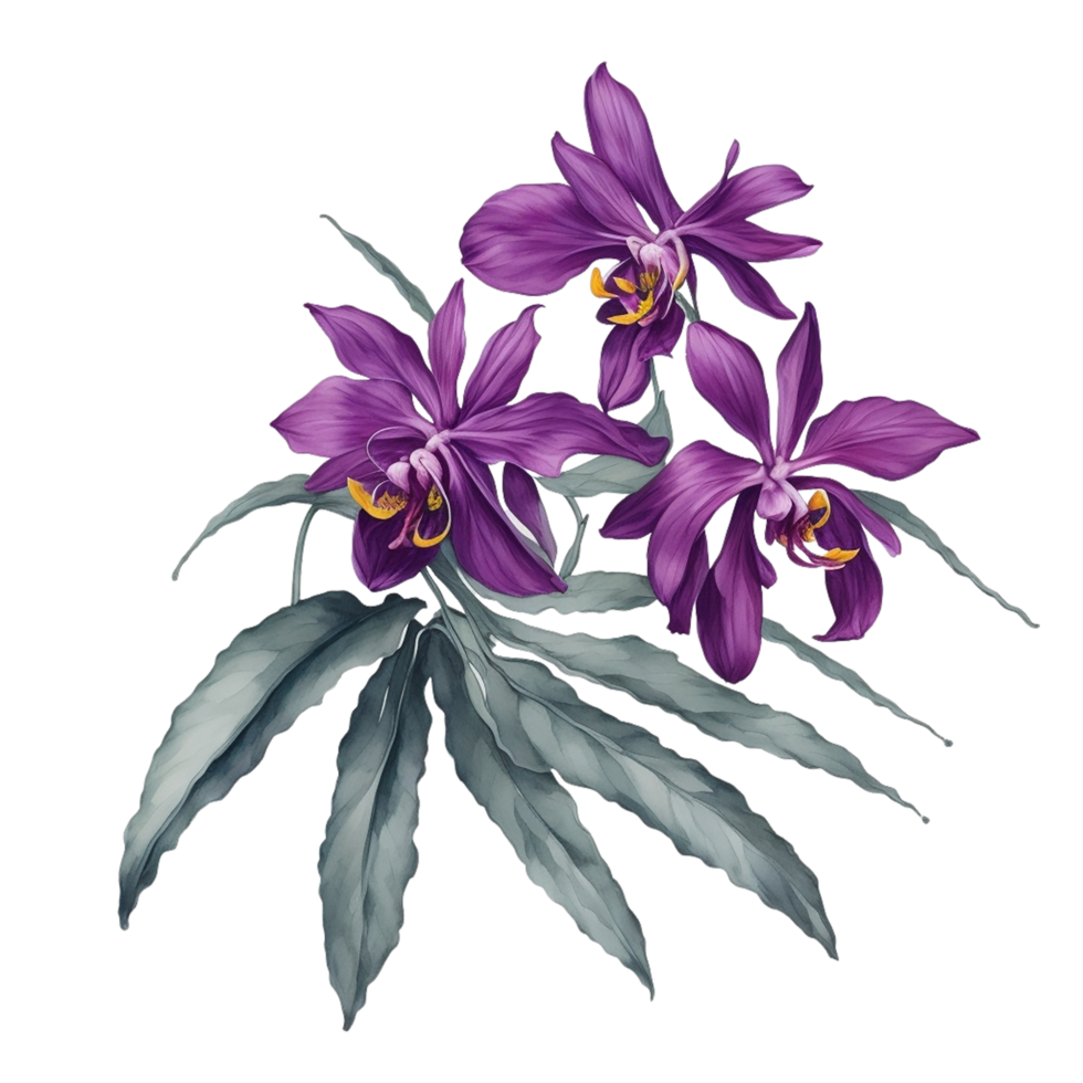 , Watercolor Flower png