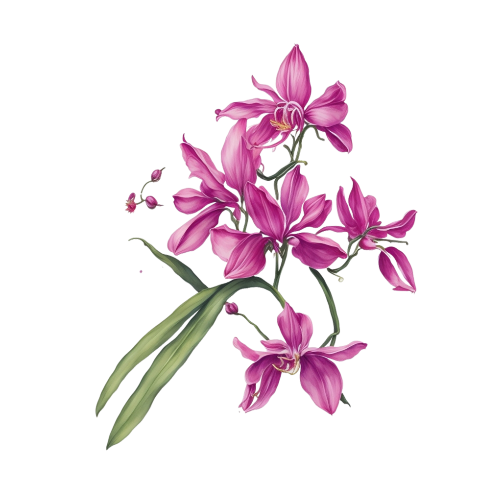 ai generado, acuarela flor png