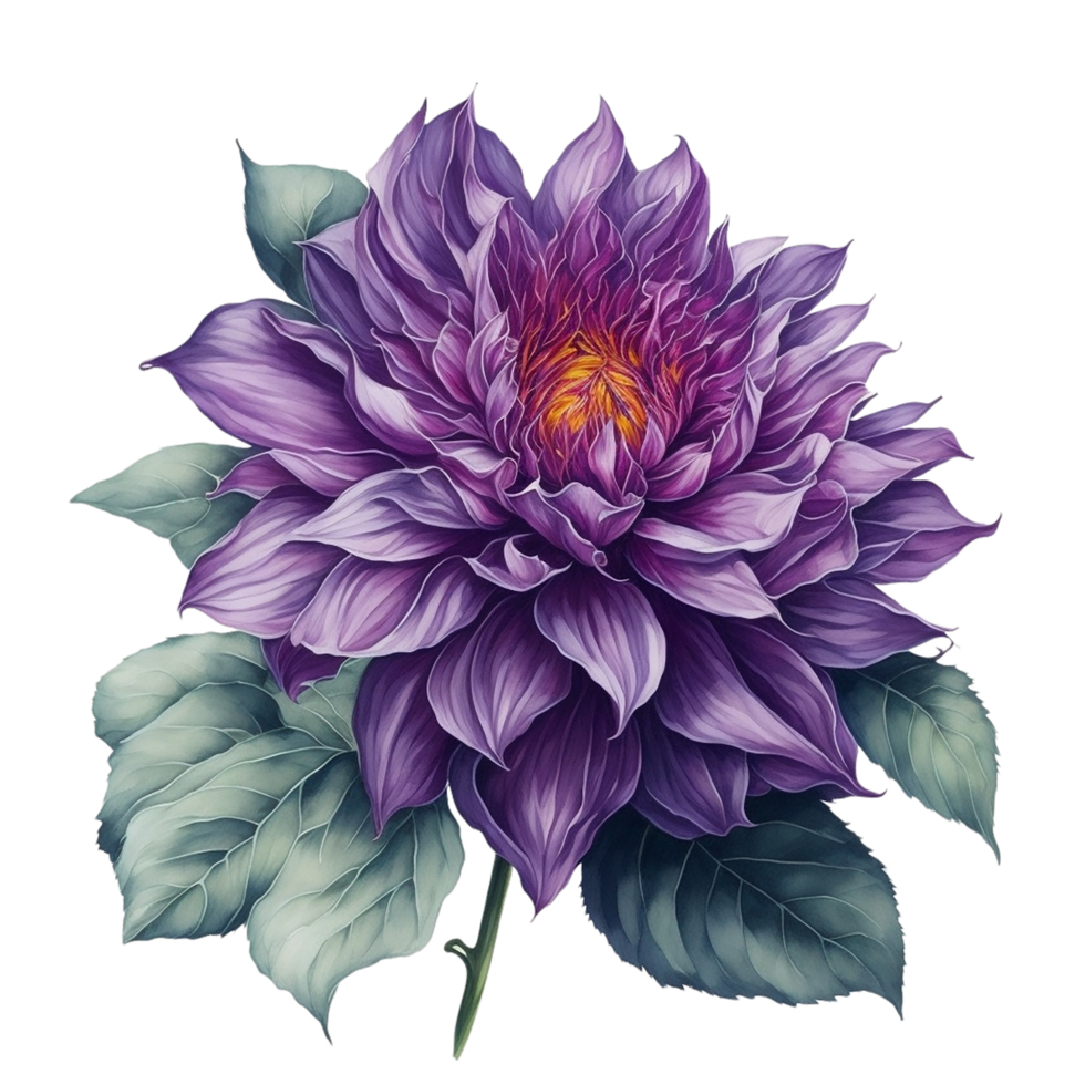 Ai Generated, Watercolor Flower png