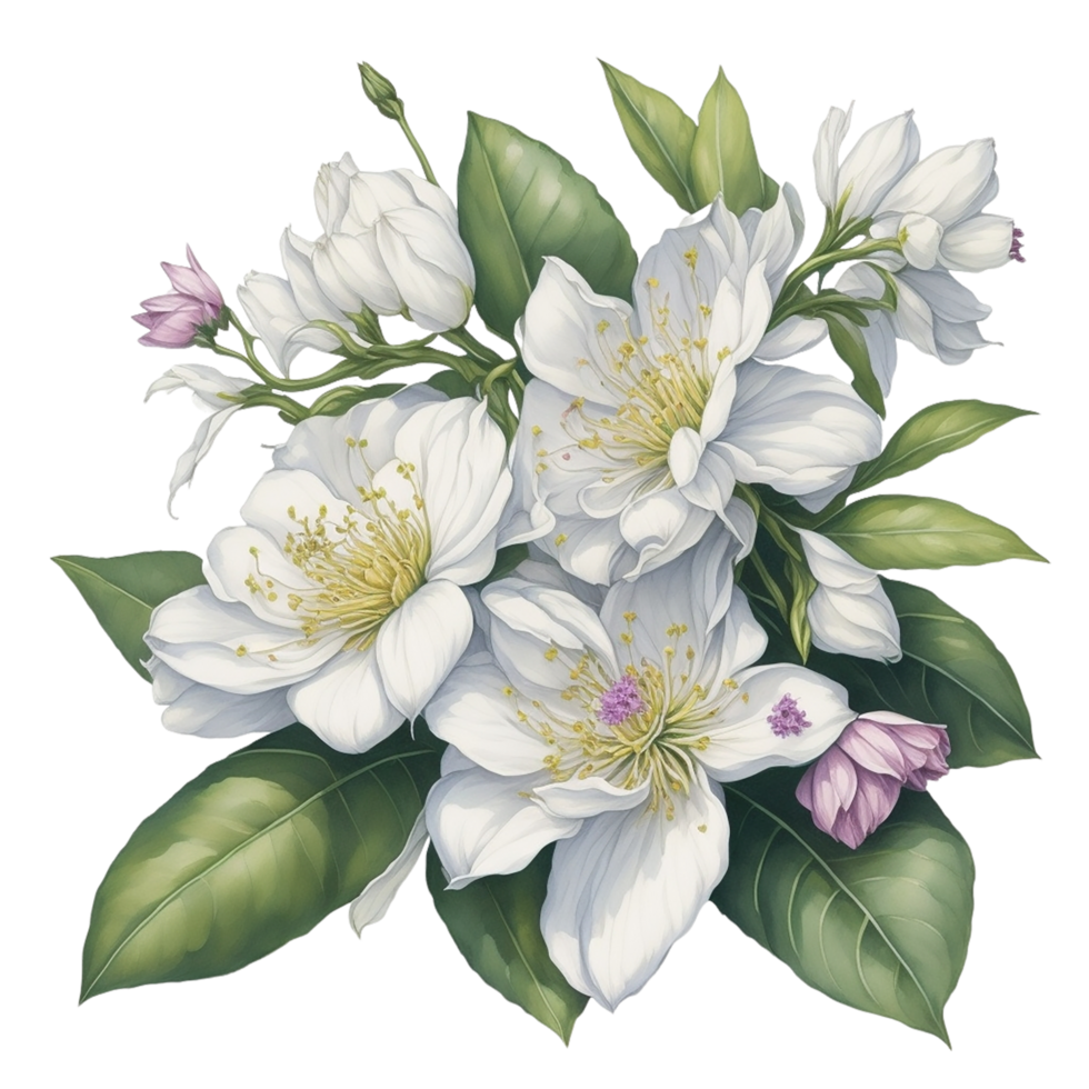 Ai Generated, Watercolor Flower png