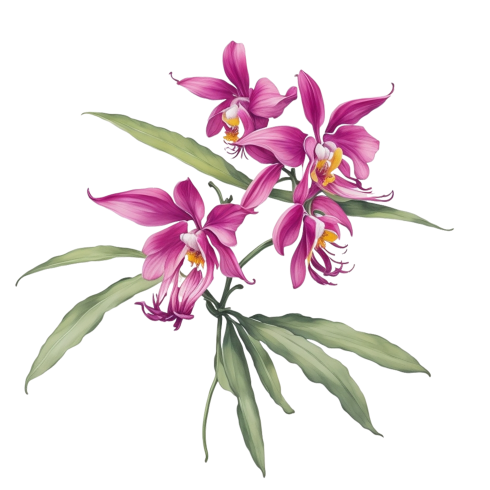 , Watercolor Flower png