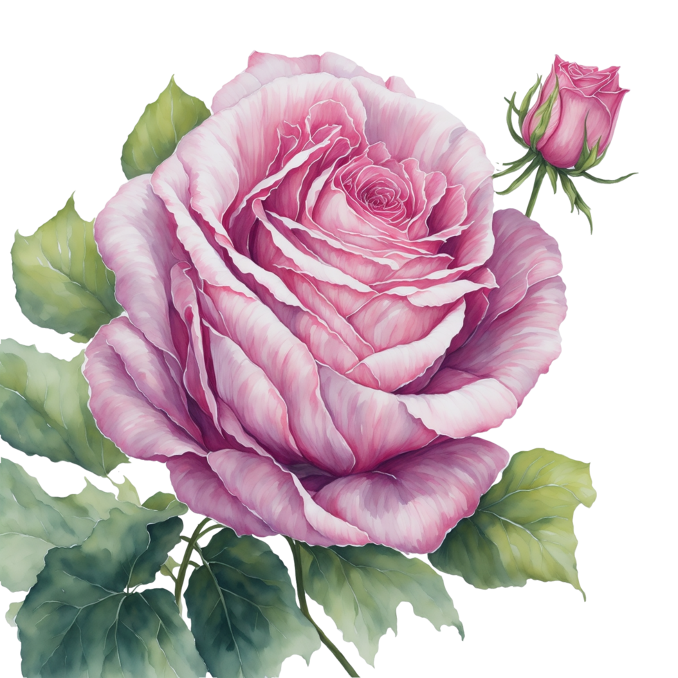 Ai Generated, Watercolor Flower png