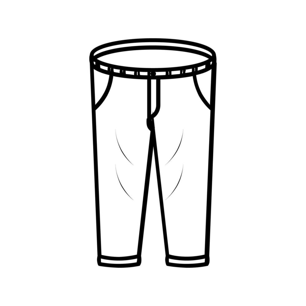 DRESS PANTS Editable and Resizeable Vector Icon