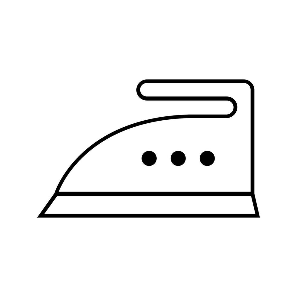 IRONING HIGH HEAT Editable and Resizeable Vector Icon