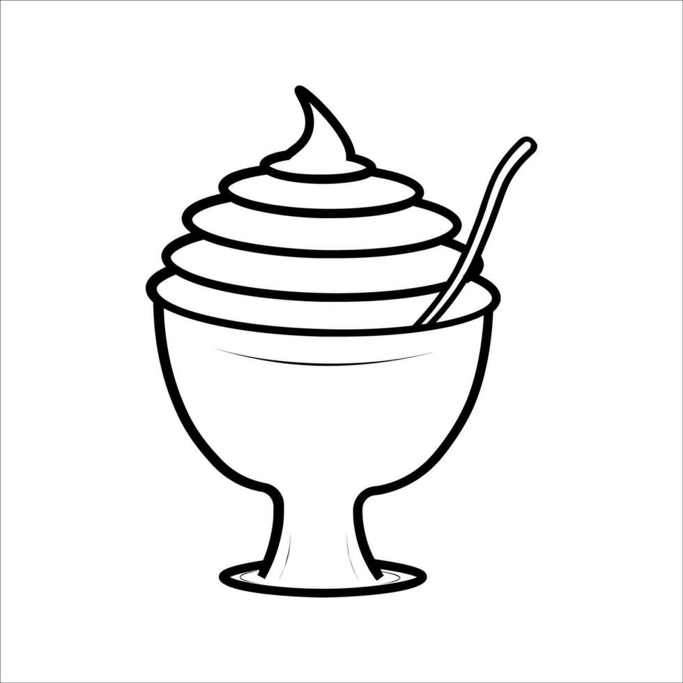 ICE CREAM Editable and Resizable Vector Icon