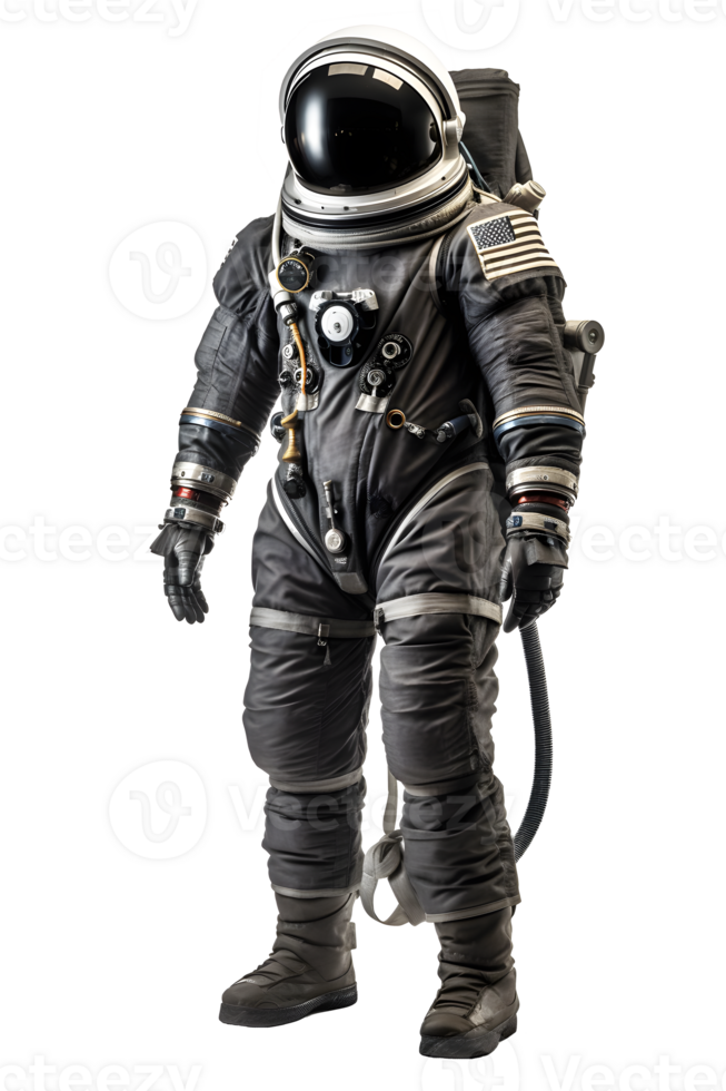 astronaut suit on transparent background,cosmonaut costume png ,generative ai