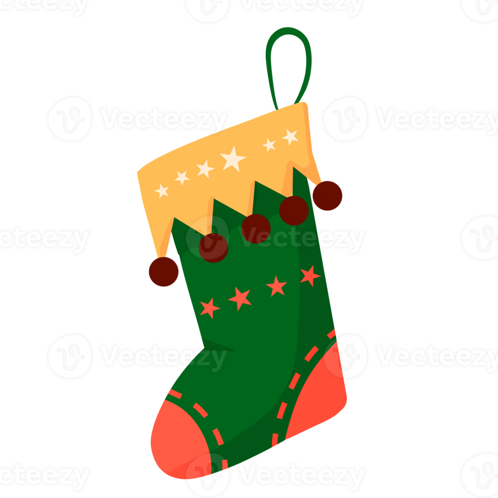 Weihnachten Socke Geschenk von Santa Klausel png