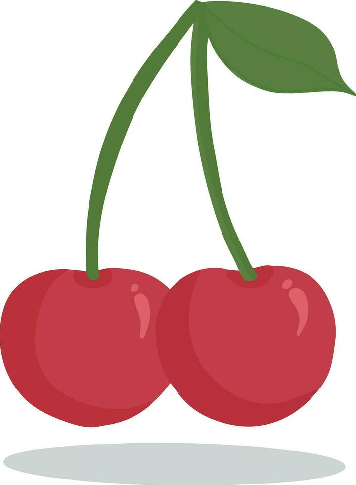 Cute sweet cherry cheries illustration vector