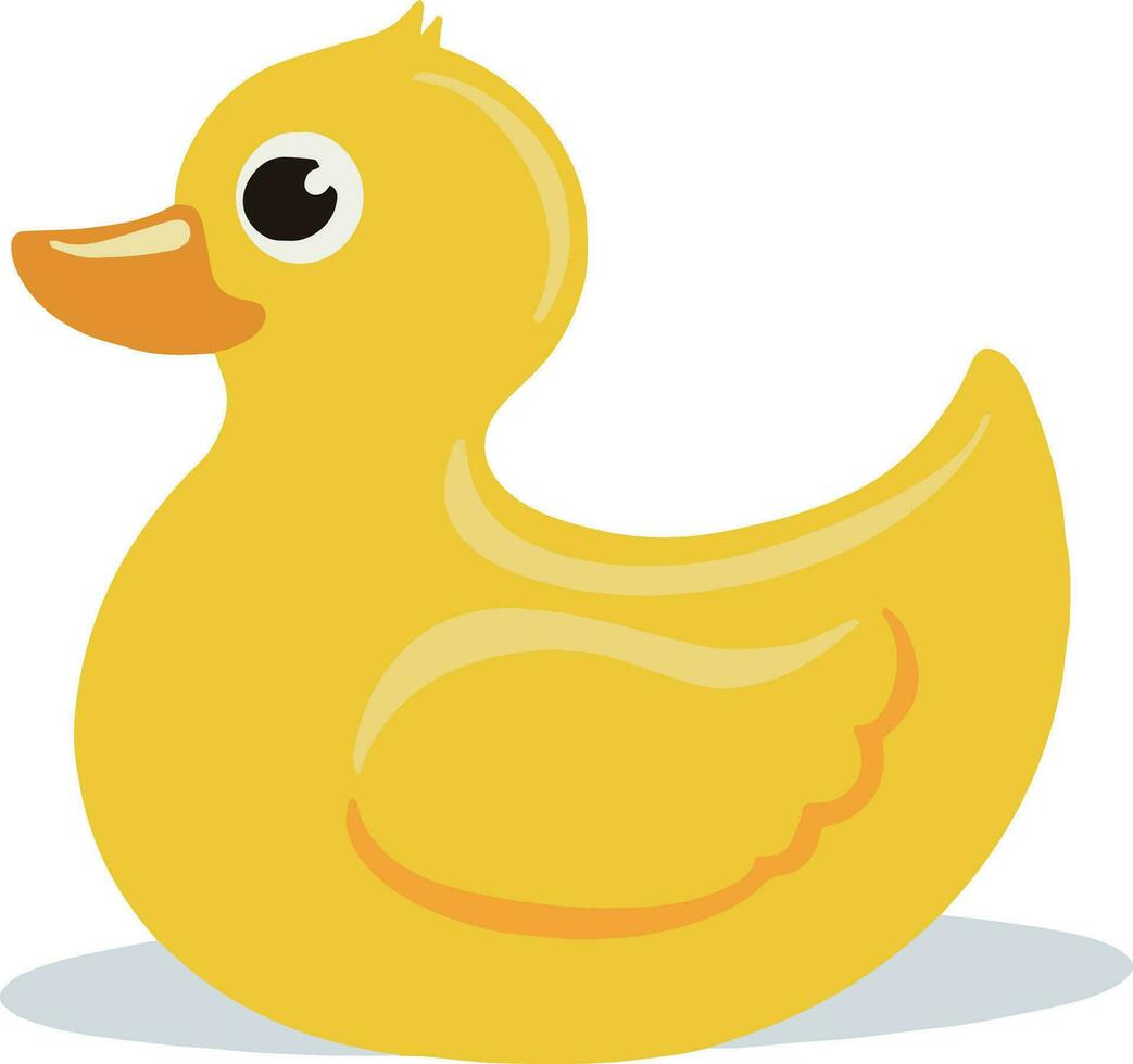 linda Pato amarillo vector ilustración