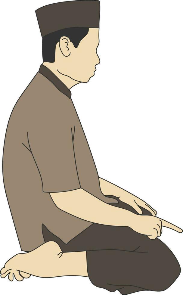 Muslim Prayer Movement vector
