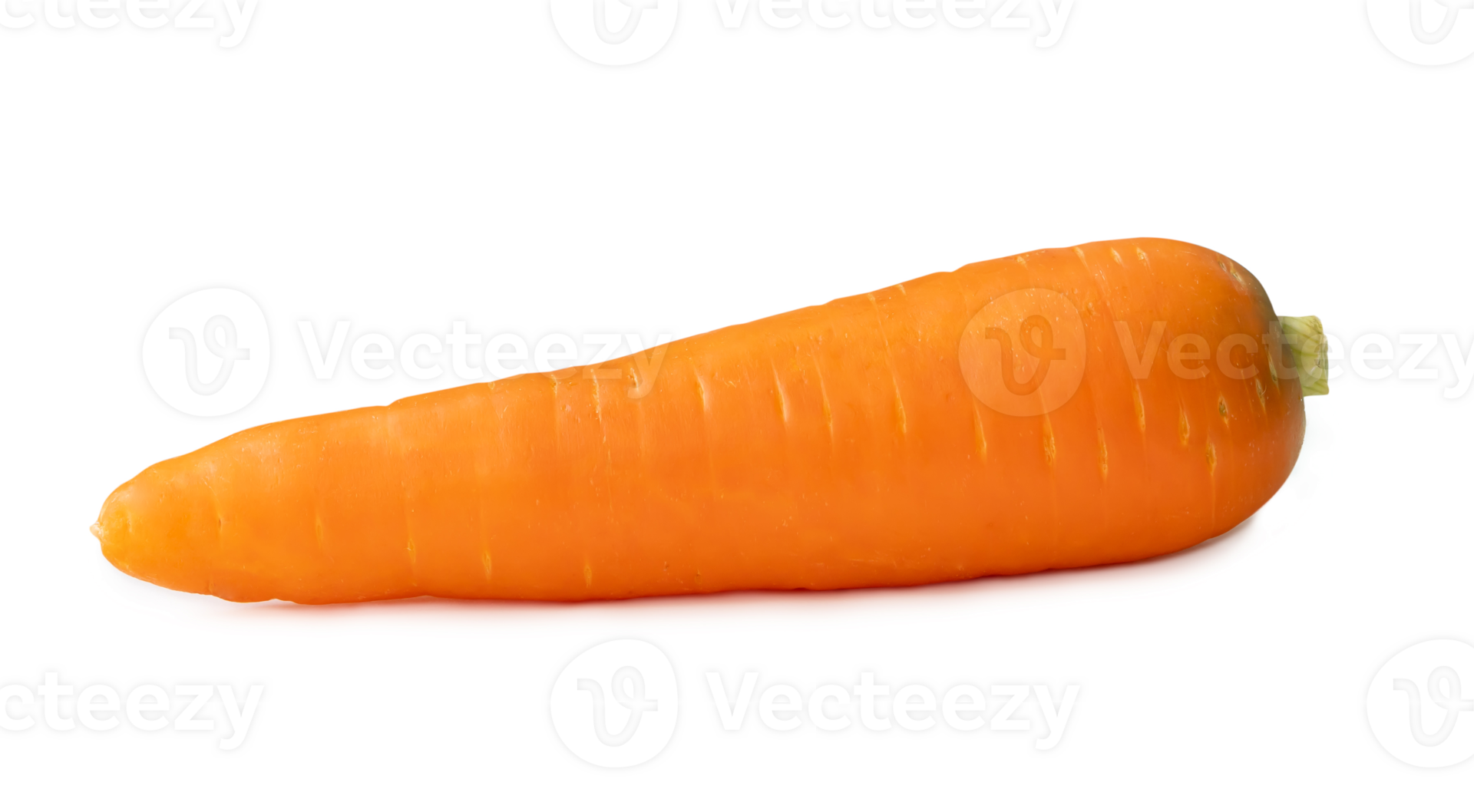 Single fresh orange carrot isolated with clipping path and shadow in ...