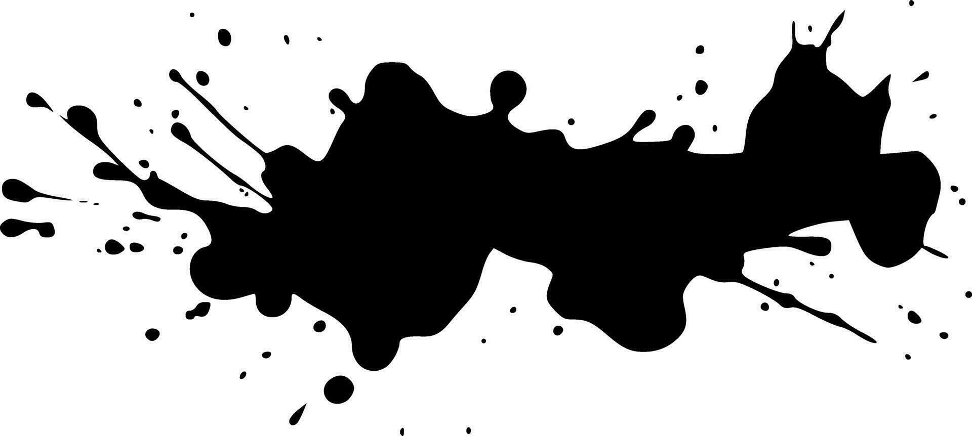 Grunge ink blot stain splatter splash spray abstract vector illustration