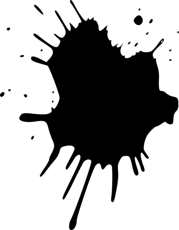 Grunge ink blot stain splatter splash spray abstract vector illustration