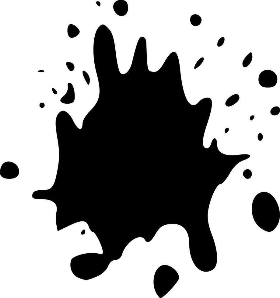 Grunge ink blot stain splatter splash spray abstract vector illustration