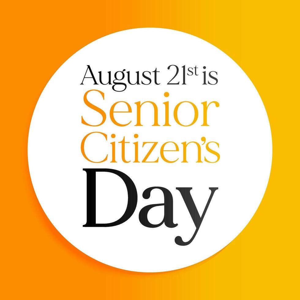 August 21 is National Senior Citizens Day - Age Safe® America