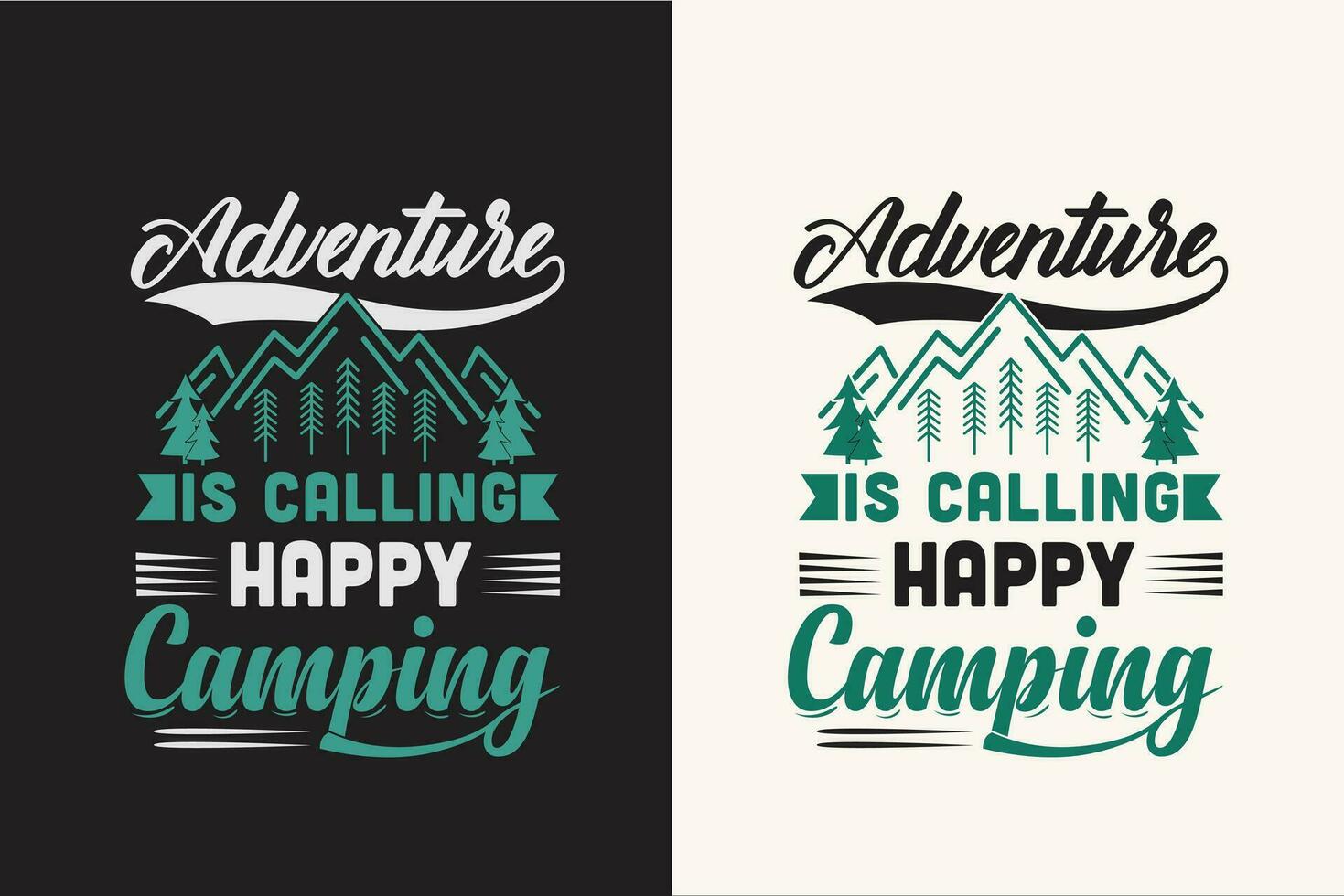 Camping t shirt design retro vintage color print ready files vector