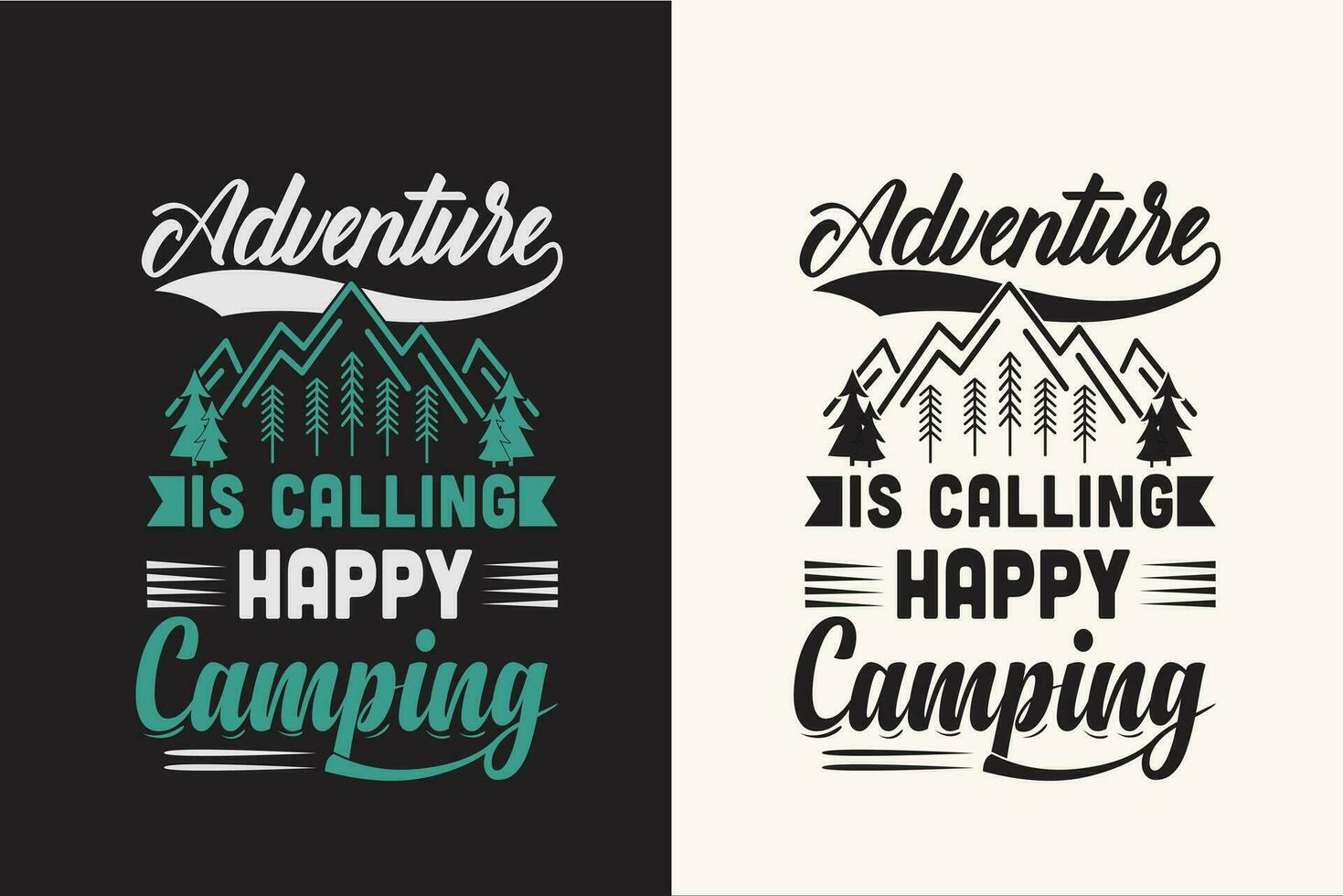 Camping t shirt design retro vintage color print ready files vector