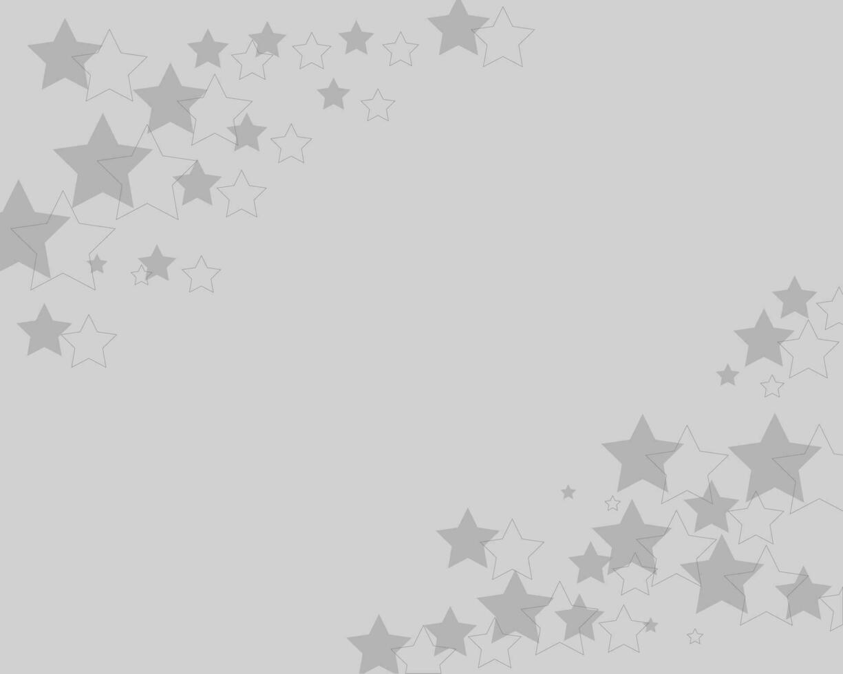 grey background with stars and polygons vector