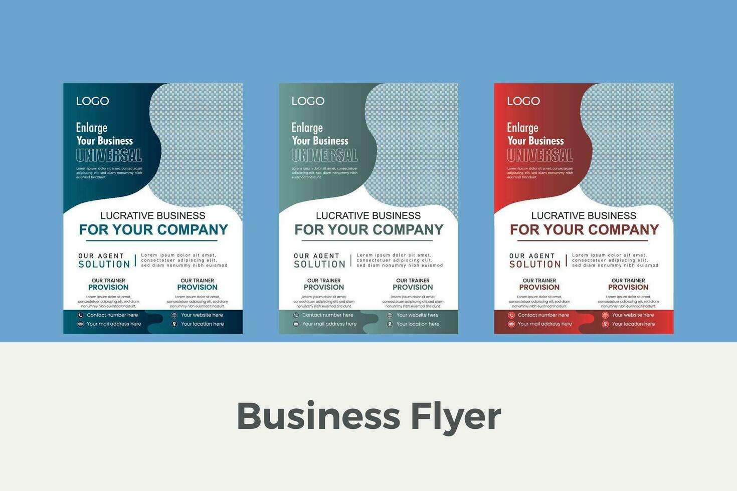 Free vector vertical business flyer template New  2024