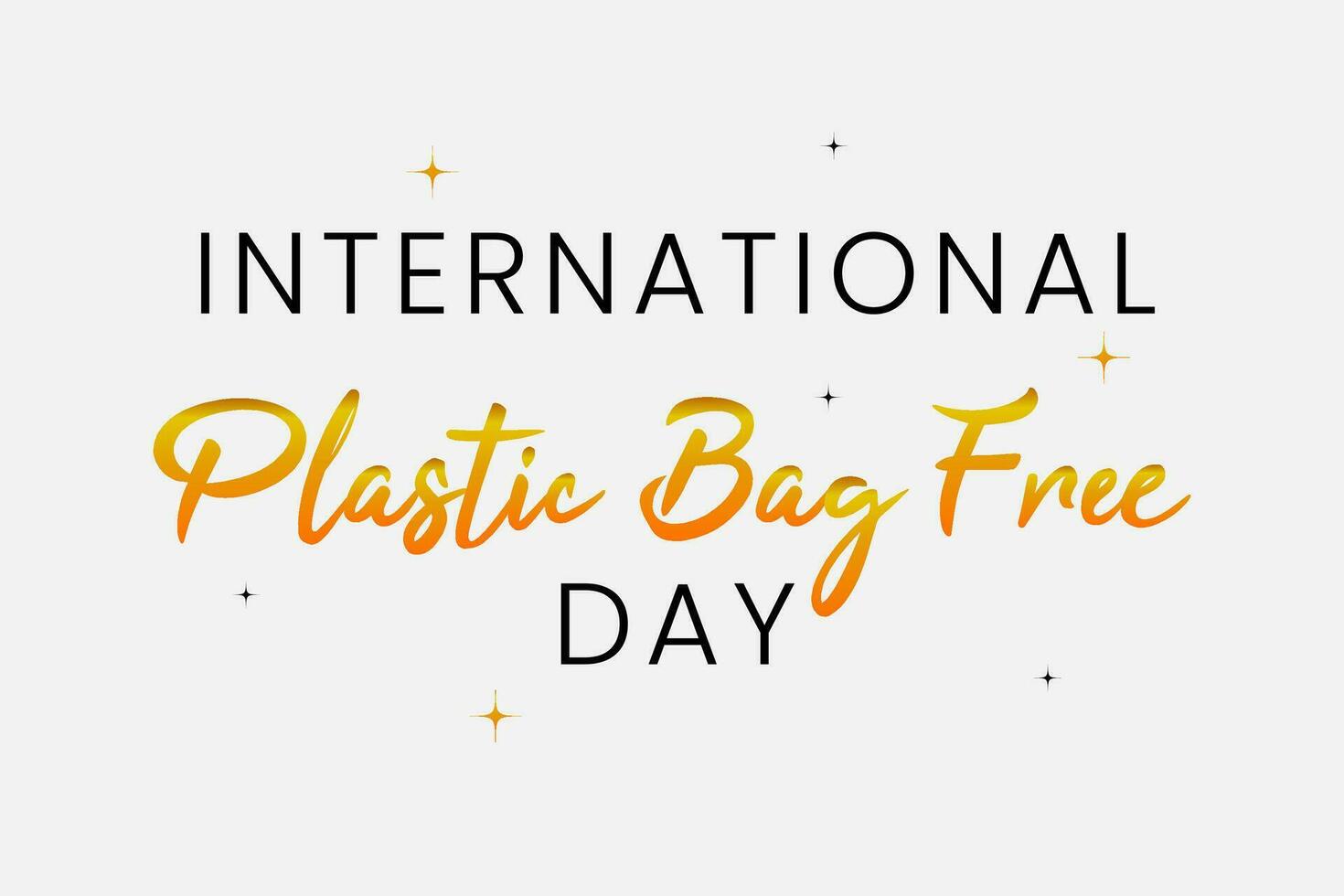 International plastic bag free day on July 03, flat design premium illustration, vector illustration of planet earth put in a plastic bag