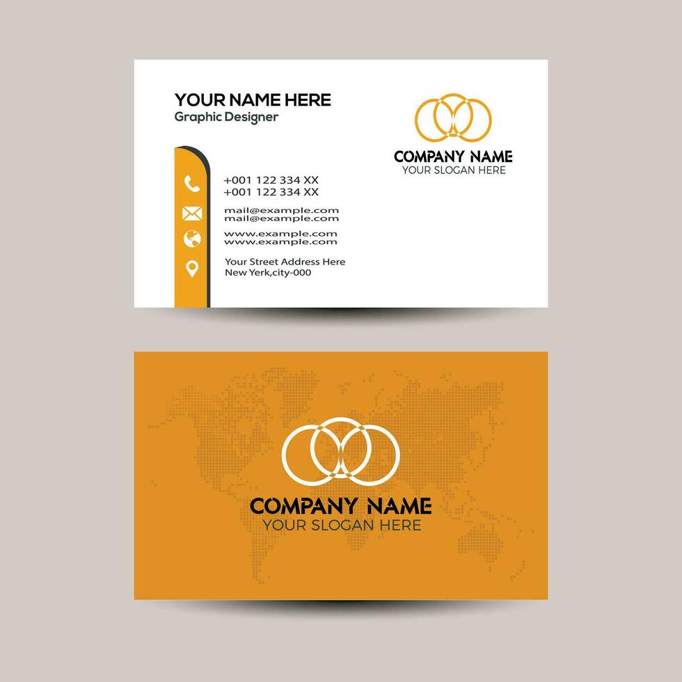 Creative business card template vector