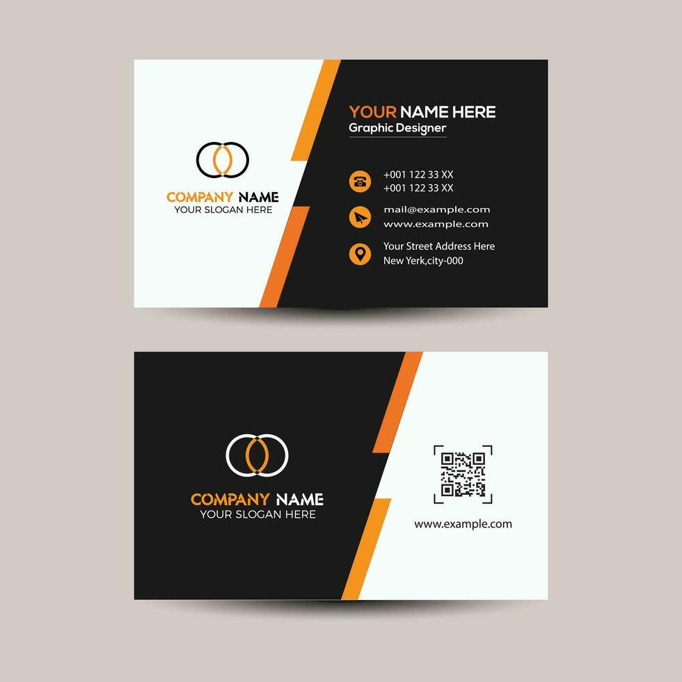 Creative business card template vector