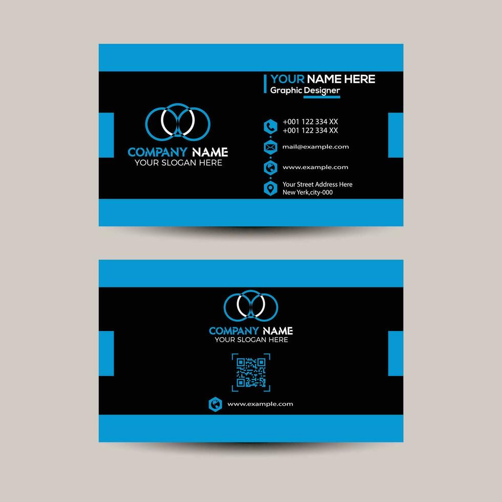 Creative business card template vector