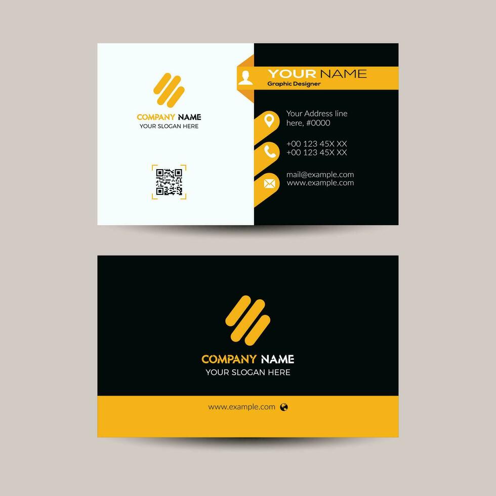 Creative business card template vector