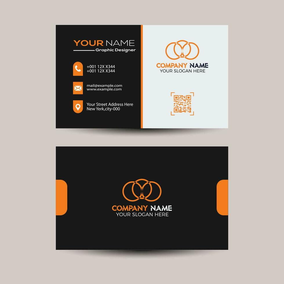 Creative business card template vector