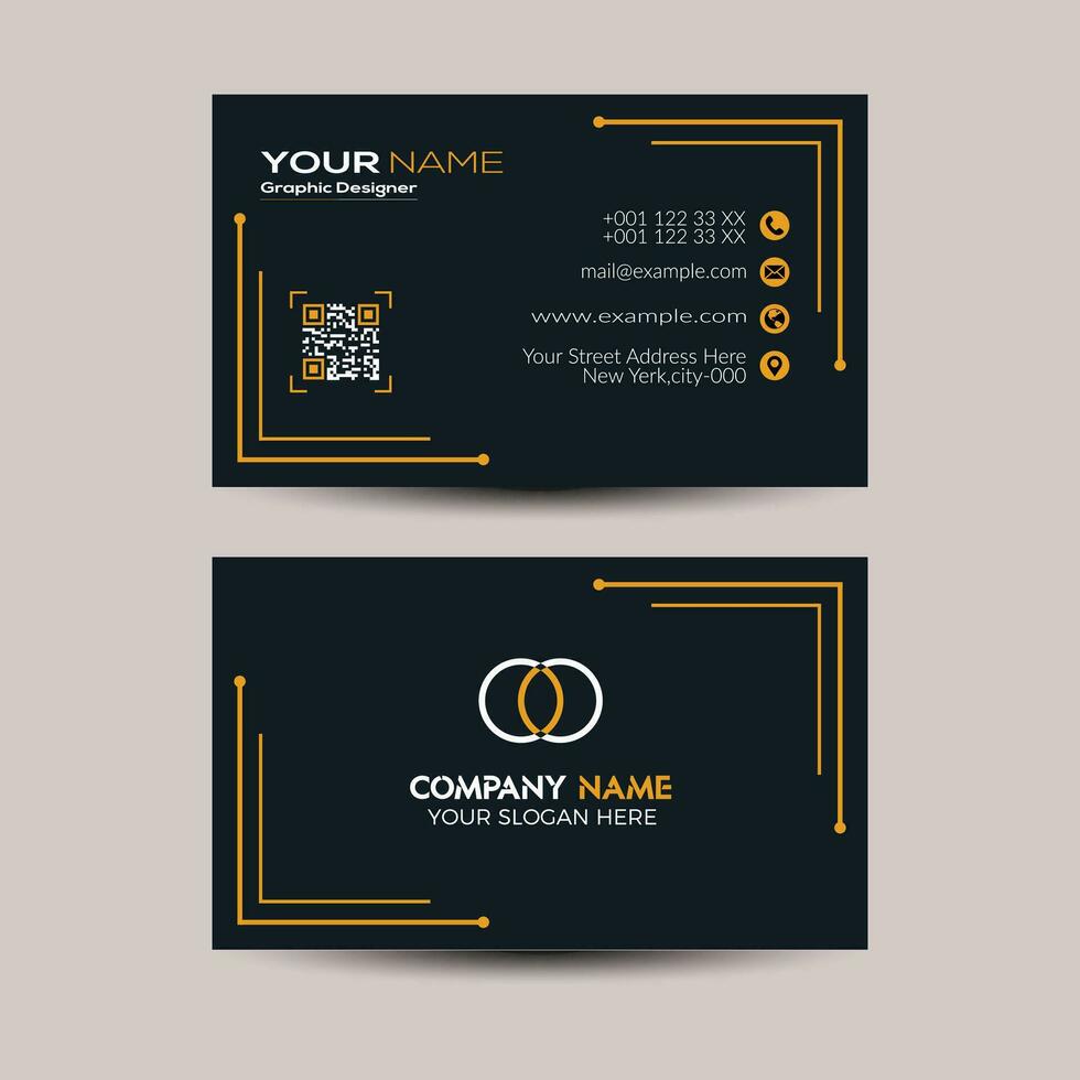 Creative business card template vector