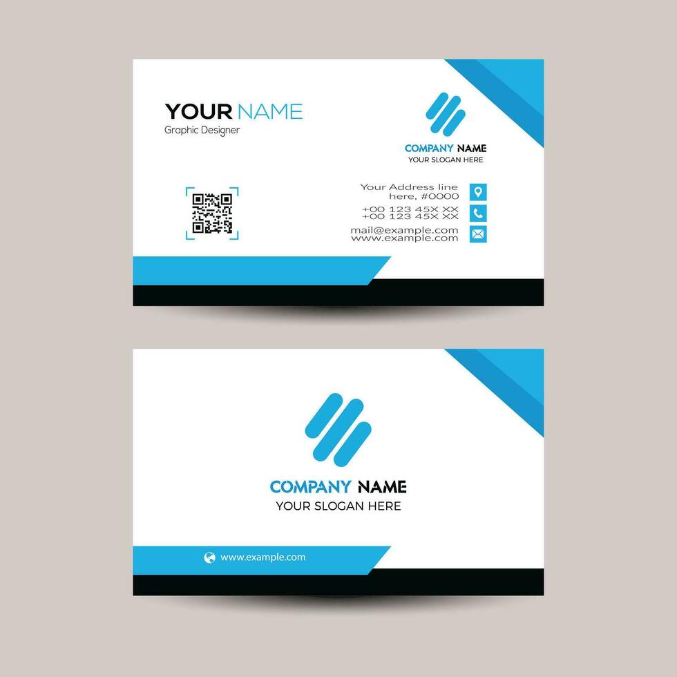 Creative business card template vector