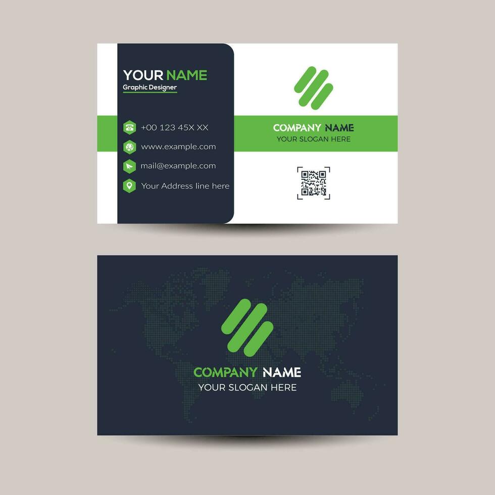 Creative business card template vector