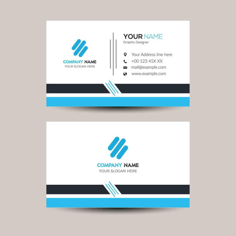 Creative business card template vector