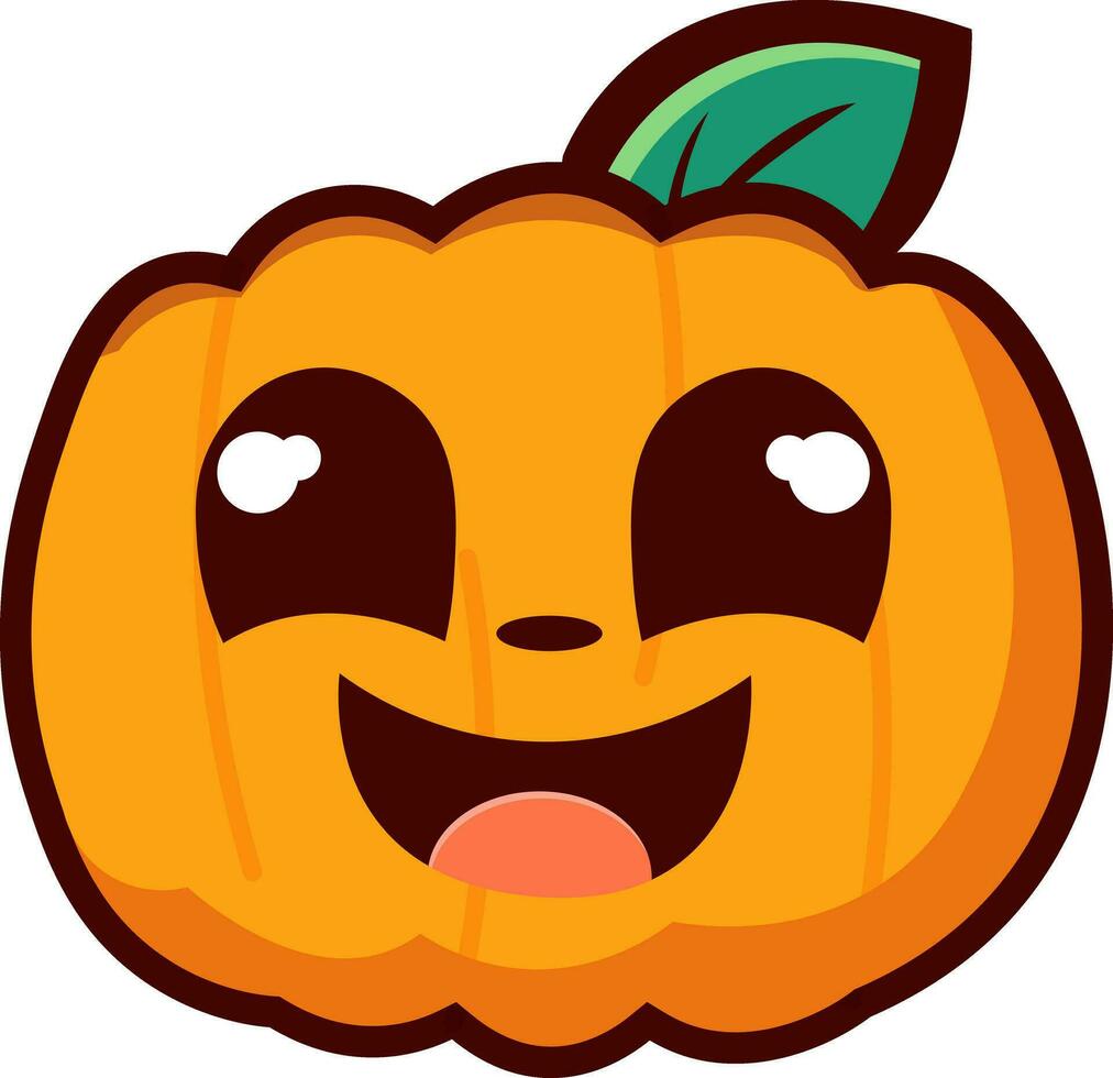 linda Víspera de Todos los Santos calabaza clipart vector