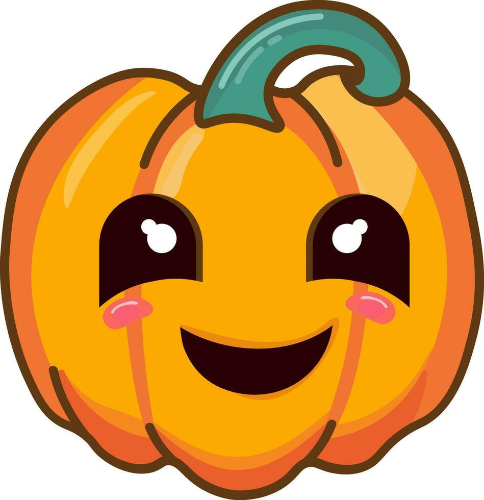 linda Víspera de Todos los Santos calabaza clipart vector