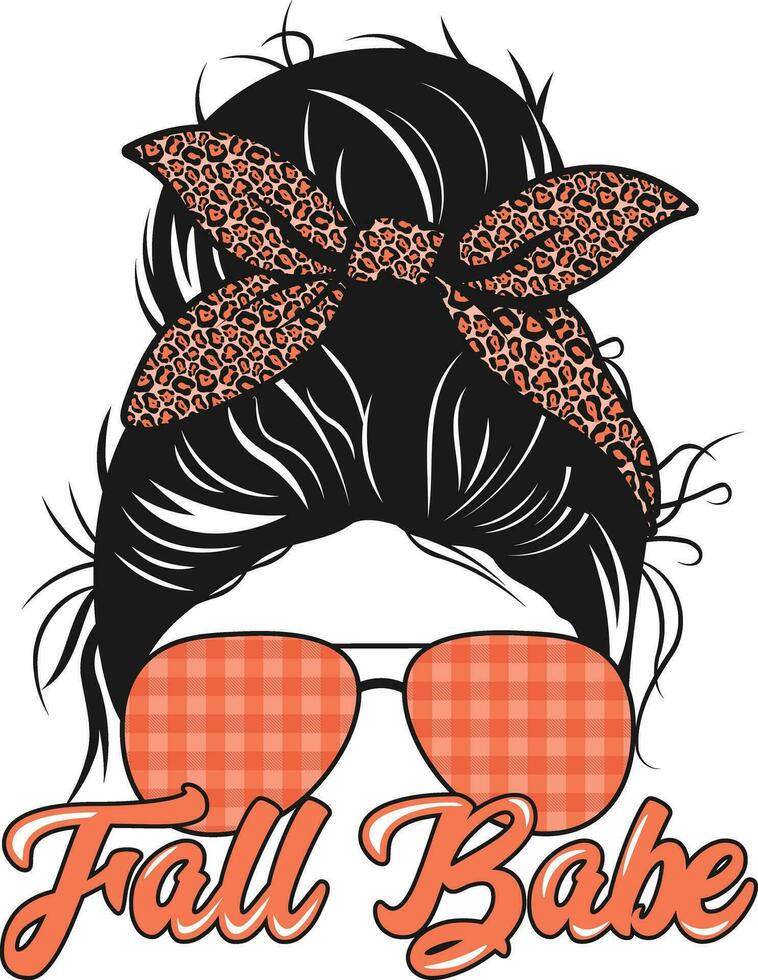 Fall babe design vector